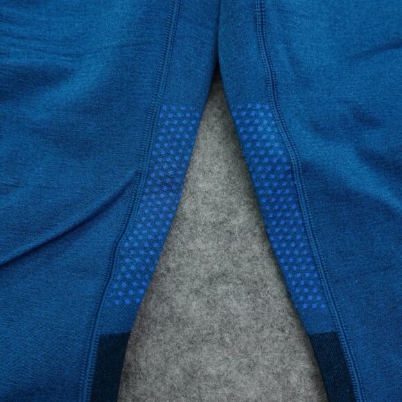 New Lululemon Size 2 Leggings Seamless Mesh High Rise Train Tight 25” PLSI Blue - Picture 3 of 7
